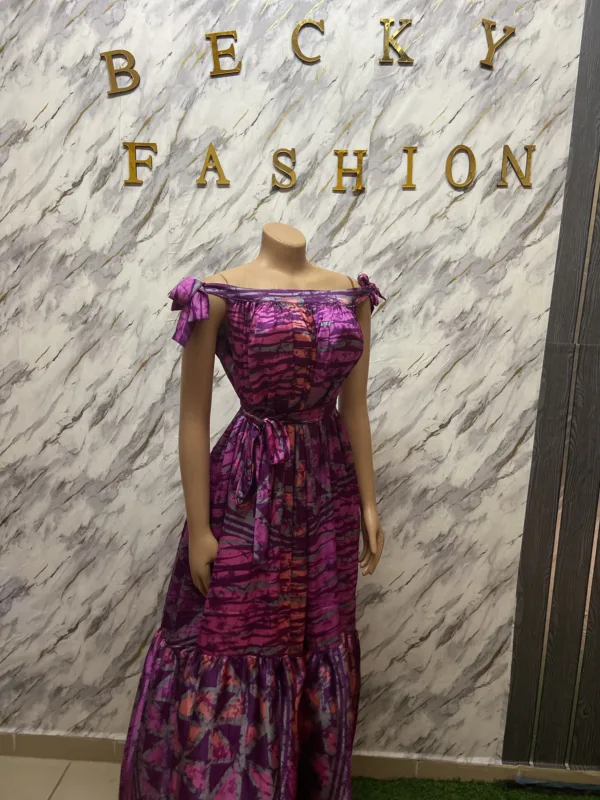 Robe en soie wavelone