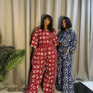 Ensemble crop top Ankara