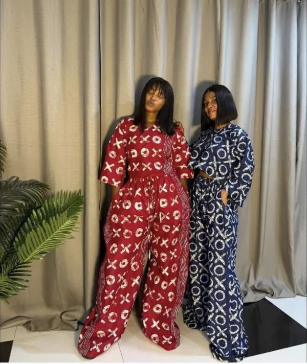 Ensemble crop top Ankara
