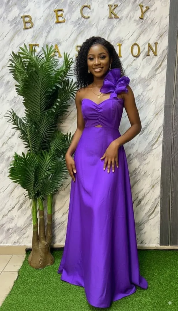 Robe en tissu crepe vintage