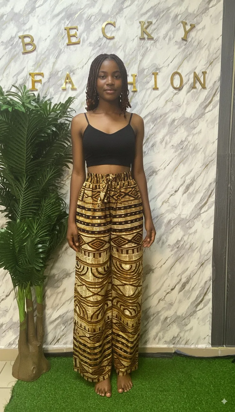 Pantalon palazo +crop top