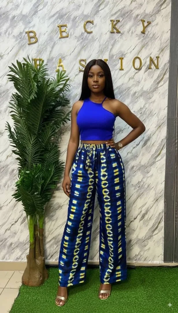 Pantalon palazo +crop top – Image 2