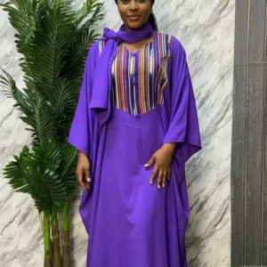 Boubou en tissu good luck